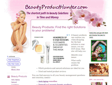 Tablet Screenshot of beautyproducthunter.com